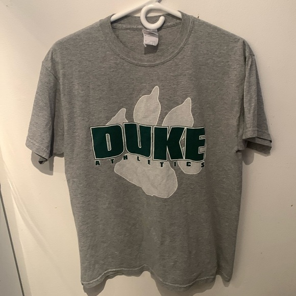Official Duke Athletics 50/50 cotton blend grey tshirt ivy league college - Picture 1 of 4